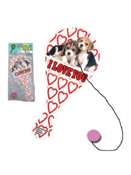 9" Puppy Love Paddle Ball